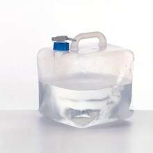 Faltbarer Wasserbehälter mit Hahn, Camping Wasserkrug geeignet für Outdoor Wandern Rucksack, Camping, Autofahren, Innenbereich, Notfall, tragbarer zusammenklappbarer Wasserbehälter