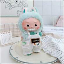 (仅服装) 第一代和第二代娃娃服装 17 厘米服装配件、酷炫背带裤、裤子、帽子