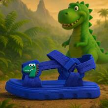 Papete Dinossauro Sandália Dinossauro Infantil Menino Leve - Azul Royal - Visão 2