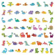 231pcs Animal & Dinosaur Stickers For Laptop, Skateboard, Luggage, Phone Case, Guitar, Piano, Wall Decor