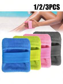 Sand Remover, Sand Removal Bag, Powder Bag Sand Brush, Suitable For Beach Vacation Camping Essentials (Talcum Powder Not Included) - Multicolor - View 1