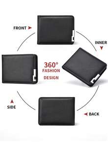 1 chiếc ví nam thời trang tối giản cao cấp, viền hợp kim nhôm, đa chức năng, có thể đựng thẻ theo chiều ngang hoặc chiều dọc, cũng có thể dùng làm hộp đựng thẻ, ví đựng thẻ tín dụng, ví đựng thẻ ID. Chiếc ví cao cấp, tối giản, kín đáo này là món quà tốt nhất dành cho nam giới. - Nhiều màu - Xem 3