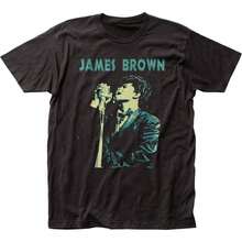 James Brown Siging Mens T Shirt Funk Soul Music Classic Band Tee New Black - màu đen - Xem 1