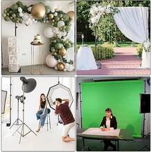 Pipe And Drape Photography Backdrop Stand Kit Adjustable Photo Background Stand 10ft X 8.5ft With Metal Base For Parties Weddings Birthday Party Events Photo Booth With 4 ClampsCarrying Bag. - như hình ảnh - Xem 5