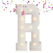 3FT Marquee Light Up Letters, Large Marquee Letters, Mosaic Balloon Frame Letter Big Letter For Engagement Wedding Decorations Birthday Party Backdrop Decor, Balloon Arch Kit - Chữ R - Xem 1