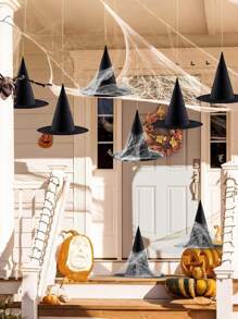 12pcs Witch Hats Halloween Decor Accessories Thickened Bulk Halloween Decorations Outdoor Indoor Decor For Home Porch Yard Ceiling Spooky Halloween Party Ornaments Good Halloween Stuff Essential Halloween Props Good Halloween Gifts Halloween Room Decor Halloween Decor Home Halloween Party Gift