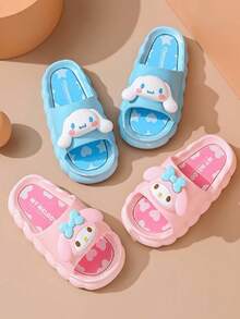 Sanrio Summer Cartoon Slippers（Blue-Cinnamoroll）, Girls & Boys Lightweight Anti-Slip Indoor/Outdoor Slide Sandals, with Comfortable Cloud Design, Parent-Child Matching Options, Multiple Character Choices - 查看 10