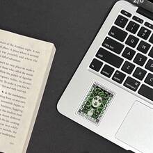 全息女性凝视贴纸、塔罗牌贴纸、职业女性贴纸、美杜莎贴纸、职业选择、水瓶贴纸、笔记本电脑、女孩力量 - 彩色 - 查看 5