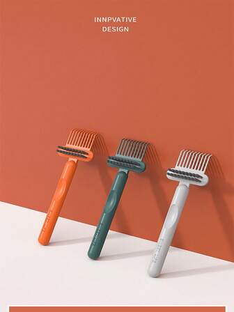 1pc Comb Cleaning Brush, Minimalist Hollow Airbag Cleaning Brush, Curly Hair Massage Cleaning Brush, Cleaning Tool, Comb Cleaning Claw