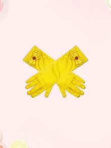 1 Pair, Ice Princess Costume Gloves, Party Accessories, Blue, Pink, 9 Colors Available, Cosplay Role Play Gloves Decor - Multicolor - View 6