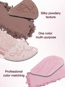 COLORROSE 7-Color Western Retro Eyeshadow Palette, Matte & Shimmer Eyeshadows, High Pigmentation, Long-Lasting, Smooth Texture, With Mirror, Multi-Function Makeup Palette Including Highlighter & Blush