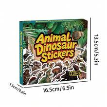 231pcs Animal & Dinosaur Stickers For Laptop, Skateboard, Luggage, Phone Case, Guitar, Piano, Wall Decor