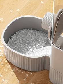 Hanging Automatic Pet Food Feeder/Water Dispenser No Power Supply Large Capacity Gravity-Fed Flowing Water & Food Dispenser Durable Plastic Easy Installation Hygienic Design Leak Proof Washable Detachable Puppy Feed Cat Necessities Dog Things Dog Bowls Cat Bowls Dog Stuff Cat Stuff Dog Accessories For Small & Medium Dogs Cats Rabbits Grey