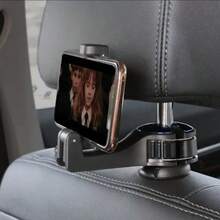 1pc Multi-Functional 2-In-1 Car Hook - Hidden Rear Headrest Hook & Lockable Mobile Phone Holder