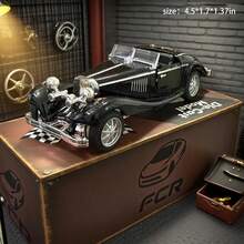 1pc Alloy Convertible Classic Car Model, Openable Doors, Suitable For Car Enthusiasts Collection, Desktop Display Collectible Toy - Multicolor - View 8