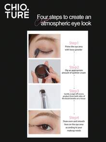 CHIOTURE Smooth Eyeliner Cream Richly Pigmented, Shapes In One Stroke, Waterproof Smudge-Proof And Non-Smudgy Long-Lasting Without Fading, Eyeliner Gel, Effortlessly Enlarges The Eyes