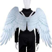 1 pieza Alas de ángel de tela no tejida gruesa y premium, adecuadas para que hombres y mujeres decoren sus alas, accesorio de disfraz para fiesta de Halloween