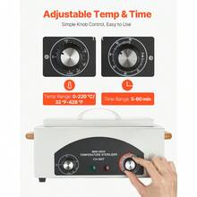 High Temperature Autoclave Machine, 2L, 300W High Temperature Cleaner Machine Box With Adjustable Temperature And Time, Dry Heat Cabinet Nail Tool Cleaner For Labs, Home, Nail And Beauty Salons - 美規A型插(110-127V) - 查看 4