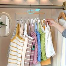 1/3pcs Multi-Function Hat Rack With 8 Hooks, Suitable For Wardrobe, Bras, Vests And Other Clothing Storage, Rotating Metal Hanger, Space-Saving, Ideal For Dorm And Apartment Closet Organization - Multicolor - View 5