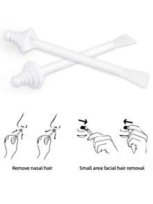 10/50/100支装鼻蜡棒，鼻蜡套装配件，清洁鼻蜡棒 - 白色 - 查看 3