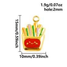 1个/2个装 奢华简约不锈钢真空电镀耐用珍珠镶嵌吊坠饰品，适用于包包装饰、DIY首饰制作、项链、手链、耳环，随机发货 - 彩色 - 查看 74
