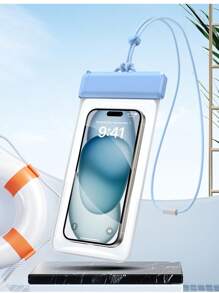 Universal Waterproof Phone Pouch - Touchscreen Swim Bag For Swimming Diving Hot Spring, Rainproof Underwater Photography Dry Bag With Lanyard - White - View 12