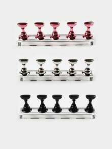 美甲展示架，用于展示按压式美甲片；磁性假指甲支架，用于练习美甲；初学者亚克力美甲套装配件；美甲沙龙设备及装饰；棋盘形美甲盘支架；带磁性底座的练习支架；艺术展示架；美甲工具 - 彩色 - 查看 14