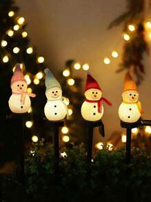 Solar Powered LED Snowman Light, Outdoor IPX-4 Waterproof, Independent Solar Panel, Solar Snowman Garden Light, LED Outdoor Lawn Decor, Auto On At Night, Solar Charging, Detachable Parts, Flush Mount, Suitable For Garden, Lawn, Path, Christmas Yard Decor, Path Decoration, Yard, Christmas And Halloween Atmosphere - Brand New Unused Photovoltaic Module Nickel Battery Board! Christmas Decoration Christmas Tree Gift Decor Halloween Decor Wall Decor Halloween Ornaments