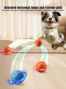 Pelota para perro, pelota automática para perro, pelota interactiva con carga USB, pelota giratoria automática duradera, adecuada para juguetes interactivos para perros pequeños y medianos. El producto pertenece al juguete interactivo entre el propietario y la mascota querida. Es un juguete de persecución, no un juguete de masticación. El producto también necesita ser cuidado por el propietario y la mascota juntos. Es un regalo para cachorros felices
