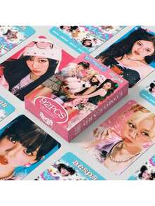 Kpop Skz+Seventenn Aespa Chan,L Ee Know,Changbin,,,S Eungmin,I.N, 人气组合应援卡, K-POP 收藏卡, 新款贺卡, 卡片收藏展示, 流行音乐周边, 盒装装饰卡