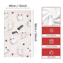 2/4 Piezas Paños de cocina con estampado de fantasma, adecuados para regalos de Halloween, decoraciones de Halloween, súper absorbentes de microfibra moderna para cocinar, hornear, lavar platos, limpiar, toallas de mano, paños de té, suaves y muy absorbentes, decoración de cocina, regalos para vecinos, madres, cumpleaños, inauguración de la casa para amigos, artículos esenciales de cocina, necesidades diarias - Multicolor - Ver 10