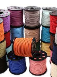 10m/Roll 2.5mm Faux Suede Cord, Handmade Rope, Bracelet DIY Jewelry Accessory String - Multicolor - View 10