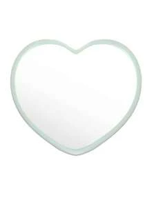 6件迷你心形镜，粉色、白色和黑色可选，简约设计。婚礼礼物镜，玻璃迷你梳妆镜，圣诞派对礼物 - 彩色 - 查看 12