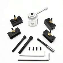 12pcs Mini Adjustable Precision Tool Set With Knob And Lever, Includes Pool Cue Repair Tool And Quick Change Knife Holder, Suitable For Lathe, Handcraft DIY Projects