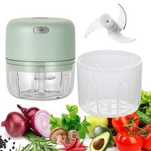 Elektryczna prasa do czosnku, Mini przenośny młynek do czosnku, Robot kuchenny 100 ml/250 ml/100+250 ml, Siekacz do czosnku ładowany przez USB, Blender do warzyw, Obieraczka do czosnku, Prasa do czosnku, Siekacz do czosnku, Prasa do czosnku, Dom, Kuchnia, Kemping, Niezbędnik w podróży, Boże Narodzenie, Halloween, Święto Narodowe i inne świąteczne niezbędniki, Akcesoria kuchenne, Pomoc w przechowywaniu i organizacji, Artykuły gospodarstwa domowego - Wielokolorowe - Zobacz 16