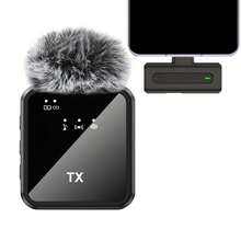 Professional Wireless Lavalier Microphone Compatible With IPhone, Compatible With - Cordless Omnidirectional Condenser Microphone For Interviews, Video, Podcasting (300mAh Rechargeable Battery) - Black - View 13