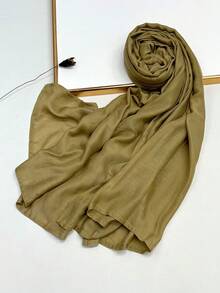 1 szt. Prosta, jednokolorowa, miękka i przyjazna dla skóry chusta na głowę, oddychająca, do codziennego noszenia, elegancka chusta na głowę do sukienki