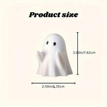 1pc Cute Ghost Pen Holder Resin Craft Decor, Anime-Inspired Office Desk Accessory, Versatile For Various Rooms, No Power Needed, Halloween Decoration,Makeup,Cheap,Room Decor,Vanity,Travel,Bedroom,Makeup Accessories,Cheap,Stocking Stuffers,Makeup,Makeup Tools,Cheap Stuff,Gifts,Gifts For Women,Christmas Gifts