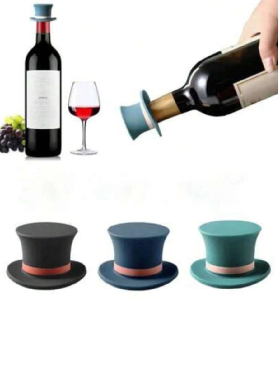 Reusable Wine Stoppers - These Vacuum Sealers Keep Wine Fresh And Leak-Proof, Suitable For Restaurant, Bar, Commercial Use, Home Red Wine Bottle Caps, Silicone Sealed Champagne Bottle Stoppers, Compact Wine Preservers, Bar Tools, New Type Of Reusable Vacuum Wine Stoppers For Hotels, Wine Sealing Cover Set, Leak-Proof Preserver For Restaurants, Kitchen Accessories., Halloween And Christmas Party Supplies