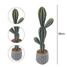 Artificial Cactus Plant, 87 Cm Tall, Artificial Realistic Texture Tall Potted Plant, Artificial Cactus Plants, Realistic Lifelike Artificial Cactus Plant For Home Office Decoration - Green - View 7