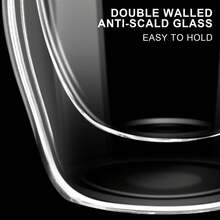 2pcs/6pcs Set Espresso Cups With Handles, 2.8oz Transparent Espresso Cups, 2.5*2.6inch Double Wall Heat-Resistant Glass Cups, Creative Tea Flower Cups, Insulated Water Cups, Espresso Cups, Cold Drink Milk Juice Cups, Mugs, Double Wall Insulated Espresso Cups, Microwave And Dishwasher