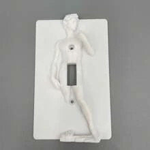 趣味灯开关，米开朗基罗大卫雕像，创意幽默灯开关面板，3D雕塑灯开关面板，装饰灯开关 - A - 查看 4