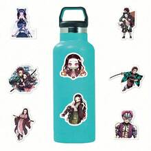 50张 Aniplex 官方授权贴纸 混合装 鬼灭之刃 动漫卡通贴纸 儿童笔记本电脑 滑板玩具贴纸 (鬼灭之刃) - 彩色 - 查看 11