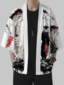 男士休闲和服开衫，中国风汉服开衫，休闲夏装