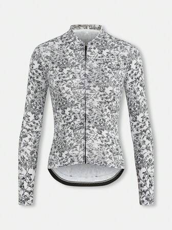 HISERWA (修身款式) 女士长袖骑行服 山地和公路骑行服 透气速干 防紫外线 骑行服 YKK 拉链