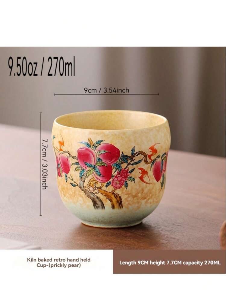 1 件 270ml/9.5oz 陶瓷握咖啡杯，可爱卡通设计高品质礼品杯，家用抹茶茶杯，办公室女士使用，适合朋友和情侣生日礼物 - 彩色 - 查看 14