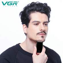 VGR 电动剃须刀，便携式旅行电动剃须刀，男士往复式剃须刀，V-390，黑色，带盒 - 黑色 - 查看 7