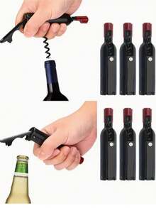 10件/6件/4件/2件/1件专业侍者开瓶器葡萄酒开瓶器套装，多功能啤酒开瓶器，创意便携式开瓶器，适用于餐厅、调酒师、派对 - 彩色 - 查看 16