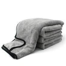 Thicken Microfiber Car Washing Towel Ultra-Soft Car Cleaning Towels High Absorbent Drying Cloth Wash Towel For Car ,Used For Drying Windows And Doors, Cleaning Car Wash Tools, Auto Parts - A - View 5