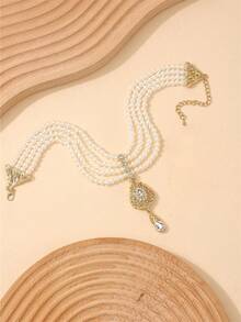 مجموعة مجوهرات المرأة الجزائرية 2 قطعة، قلادة، أقراط، إكسسوارات فاخرة بطراز قديم لعيد الحب - مجموعات المجوهرات النسائية - مشاهدة 6